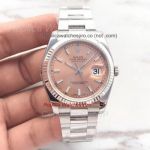 Rolex 41mm Datejust 2 Rose Gold Replica Watch Stainless Steel Oyster Band